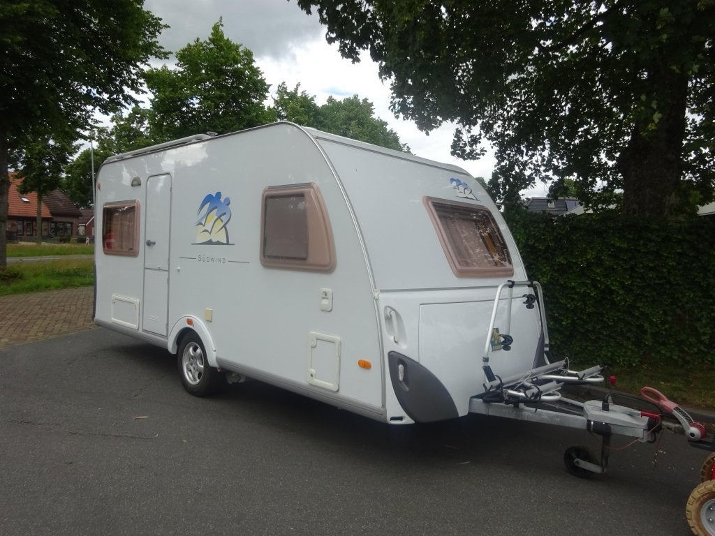 Knaus Sudwind 450 Met Mover #NIEUWSTAAT#, Caravans en Kamperen, Caravans, Ringverwarming, Rondzit, Bedrijf, Overige typen