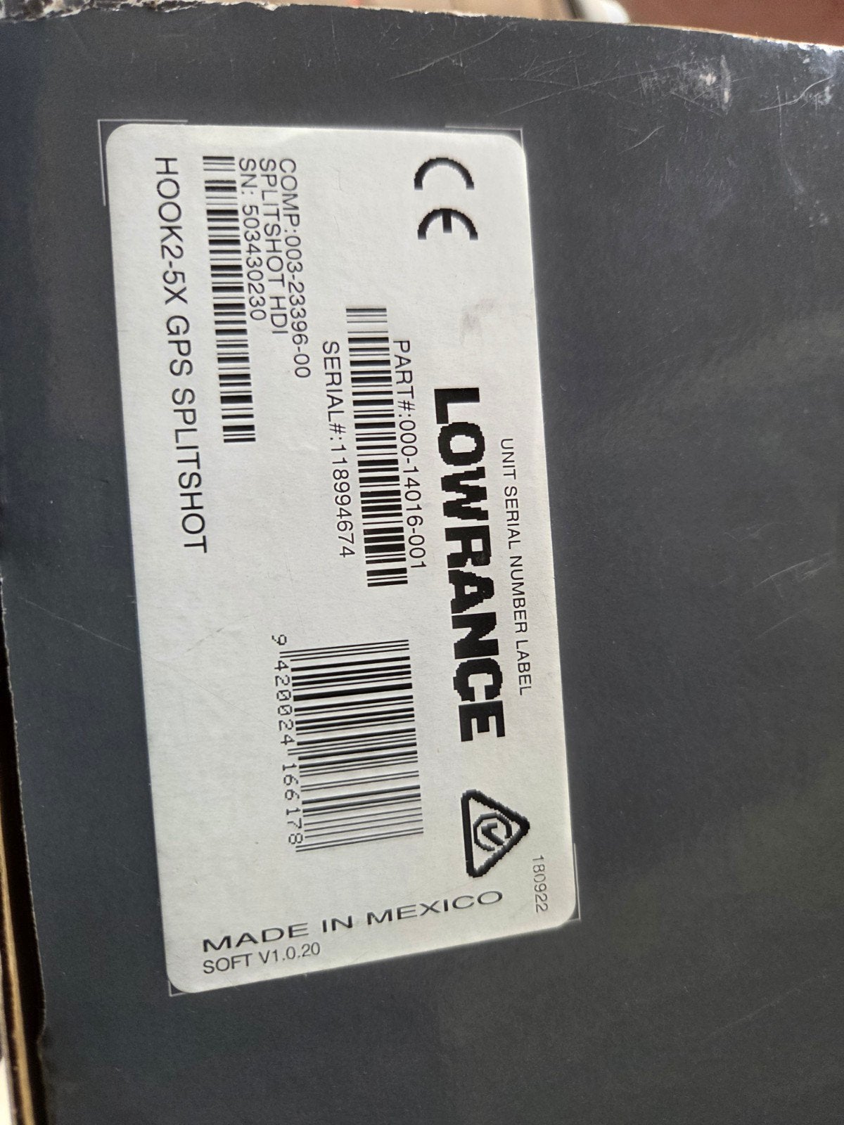 Lowrance hook 2-5X GPS Splitshot, Ophalen of Verzenden, Zo goed als nieuw, Overige typen