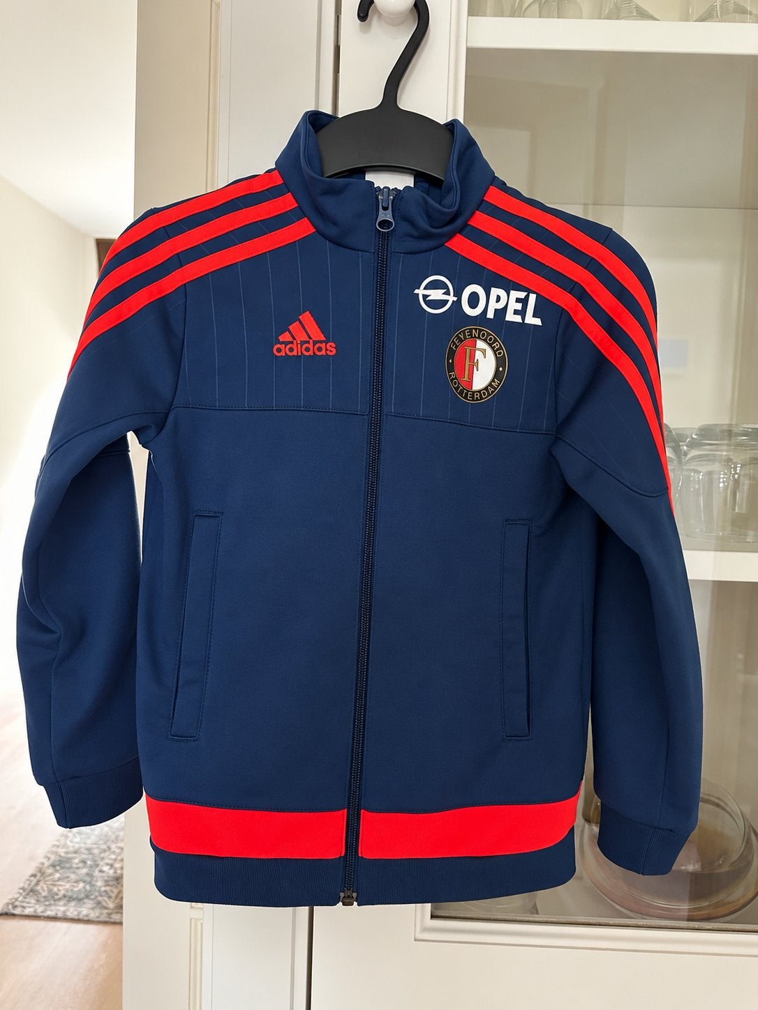 Feyenoord Trainingsjack Maat 128 (7-8 jaar), Ophalen of Verzenden, Gebruikt, Jongen, Jas