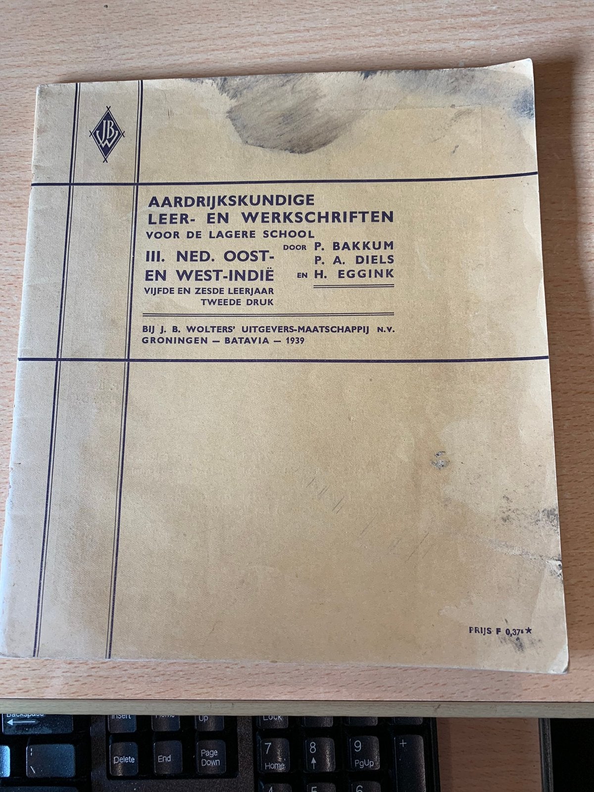 oud aardrijkskundige leer en werkschriften 1939, Boeken, Atlassen en Landkaarten, Gelezen, Overige gebieden, Ophalen of Verzenden
