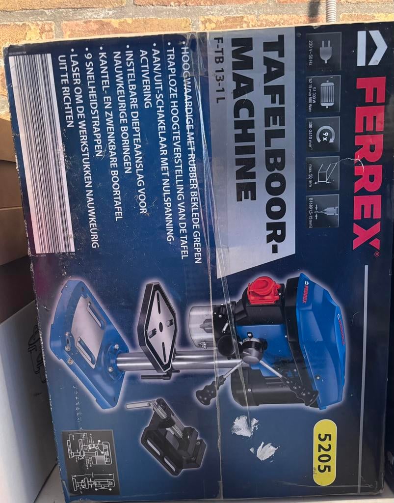 Tafelboormachine, Ophalen, Nieuw