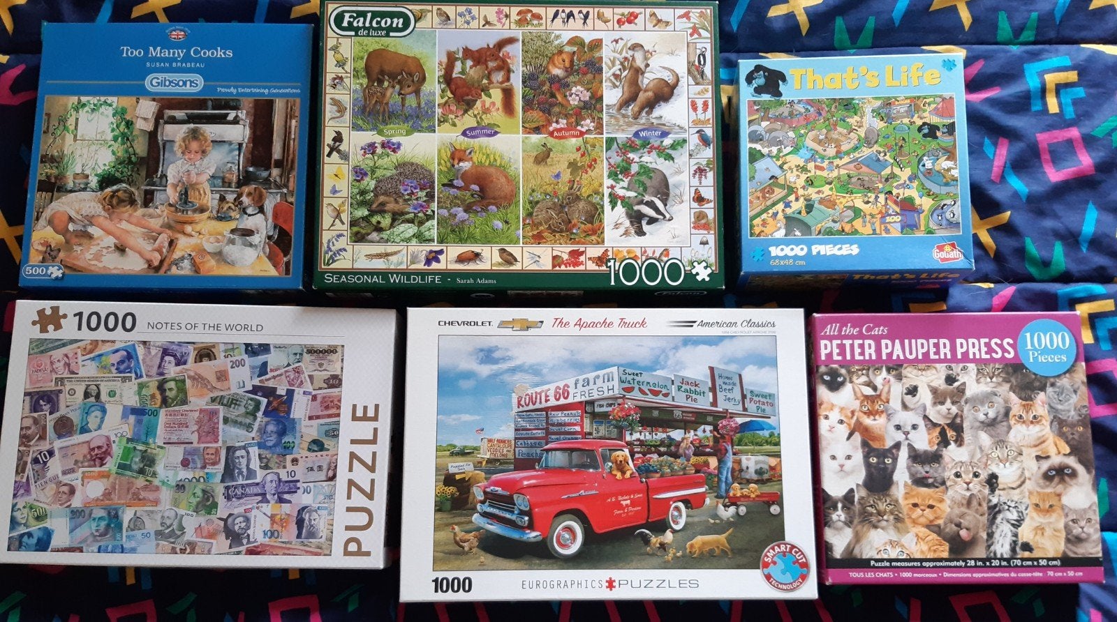 Diverse Legpuzzels - per Stuk €2,-, Ophalen, 500 t/m 1500 stukjes, Zo goed als nieuw