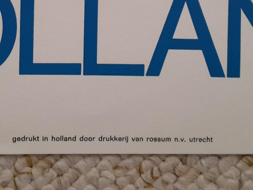 Dick Bruna Europalia 71 Holland 65 x 45 cm poster affiche, Verzenden, Deurposter of groter, Dier of Natuur, Rechthoekig Staand