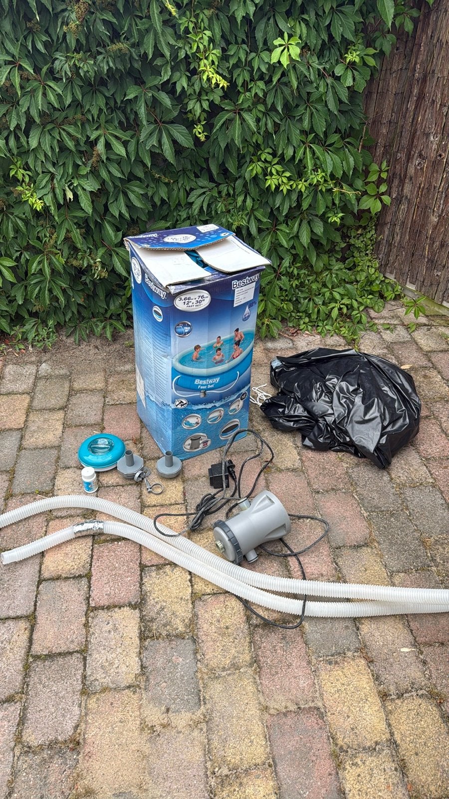 Bestway Zwembad 3,66M X 0,76M met pomp, Tuin en Terras, Ophalen, Gebruikt, Minder dan 80 cm, Rond