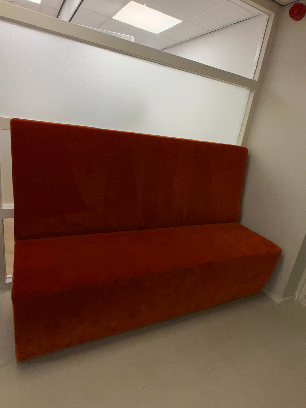 Eetkamerbank oranje zitmaxx 180 cm, Ophalen of Verzenden, Zo goed als nieuw, Tweepersoons, 150 tot 200 cm