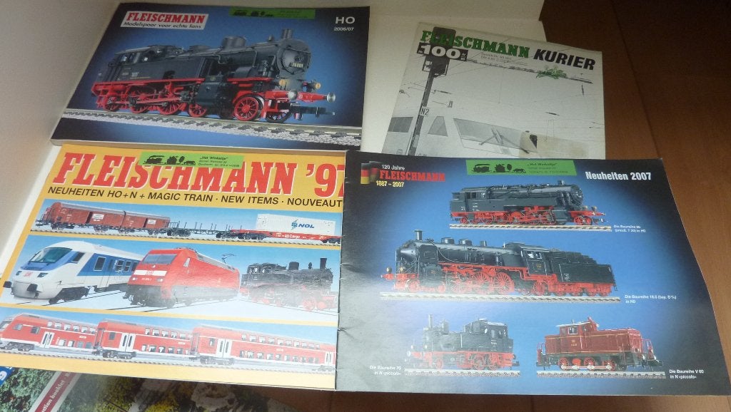 4x Flieschmann brochure, Gelijkstroom, Fleischmann, Zo goed als nieuw, Boek, Tijdschrift of Catalogus