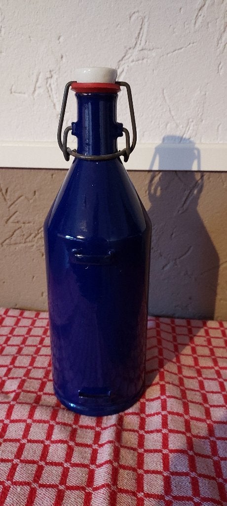 Emaille kobalt blauwe tuit, Ophalen of Verzenden