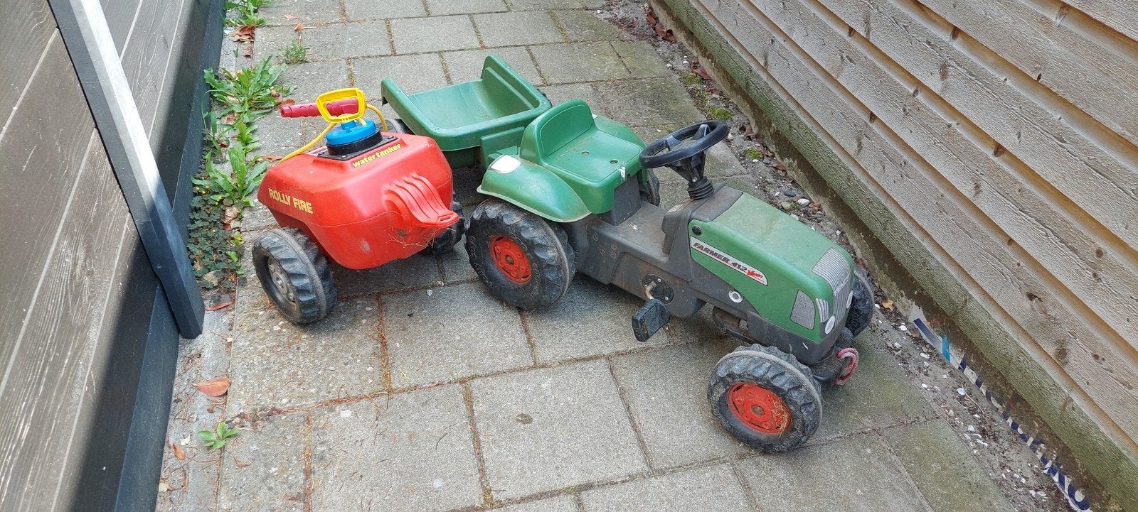 Fendt Farmer 412 Vario traptractor met aanhanger, Ophalen of Verzenden, Gebruikt