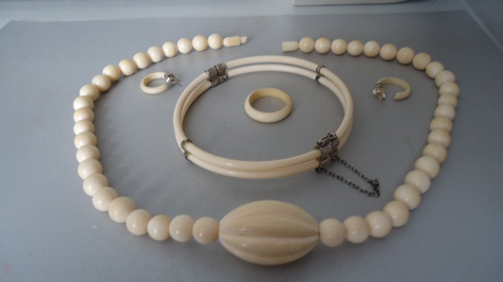 Zilver been set ketting armband oorringen en ring, Sieraden, Tassen en Uiterlijk, Kettingen, Ophalen of Verzenden, Zo goed als nieuw