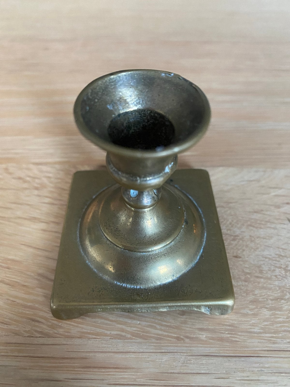 Vintage koperen? messing? kandelaar, Ophalen of Verzenden, Koper of Brons