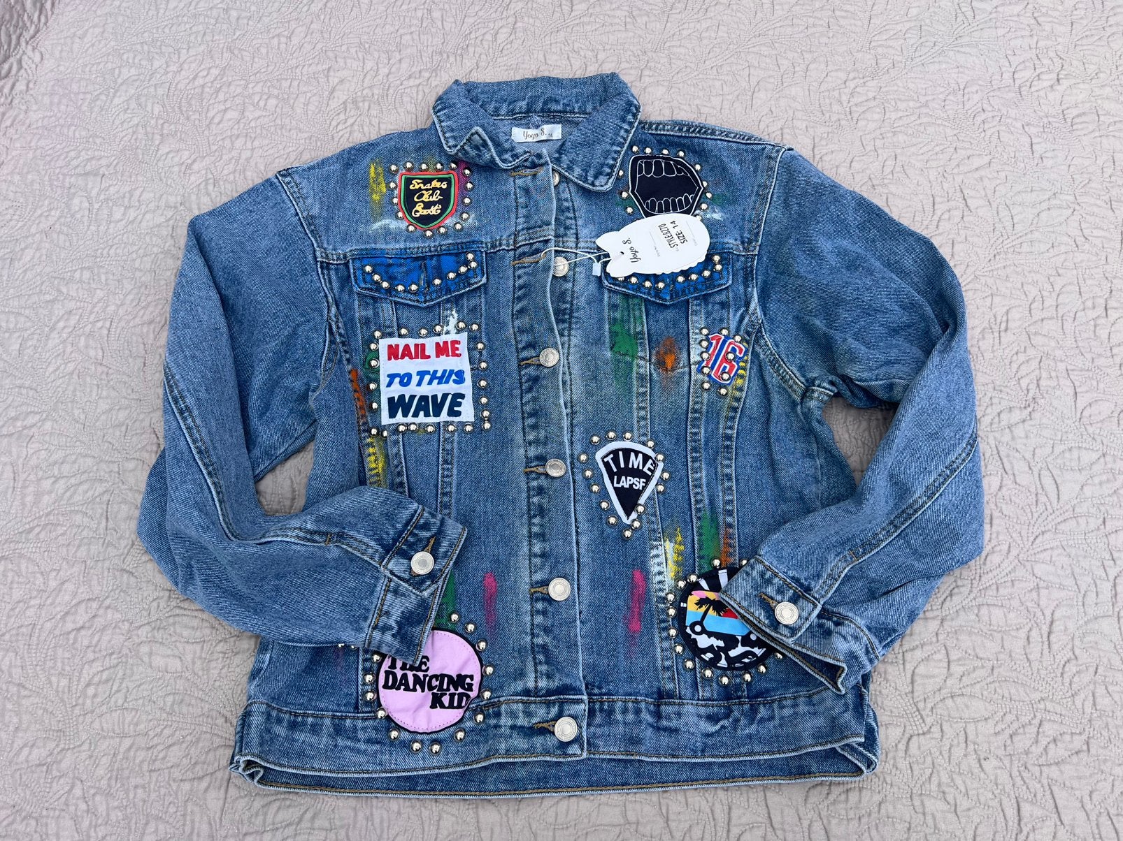 Maat 164 meisjes jeans / spijker jasje nieuw, Ophalen of Verzenden, Nieuw, Meisje