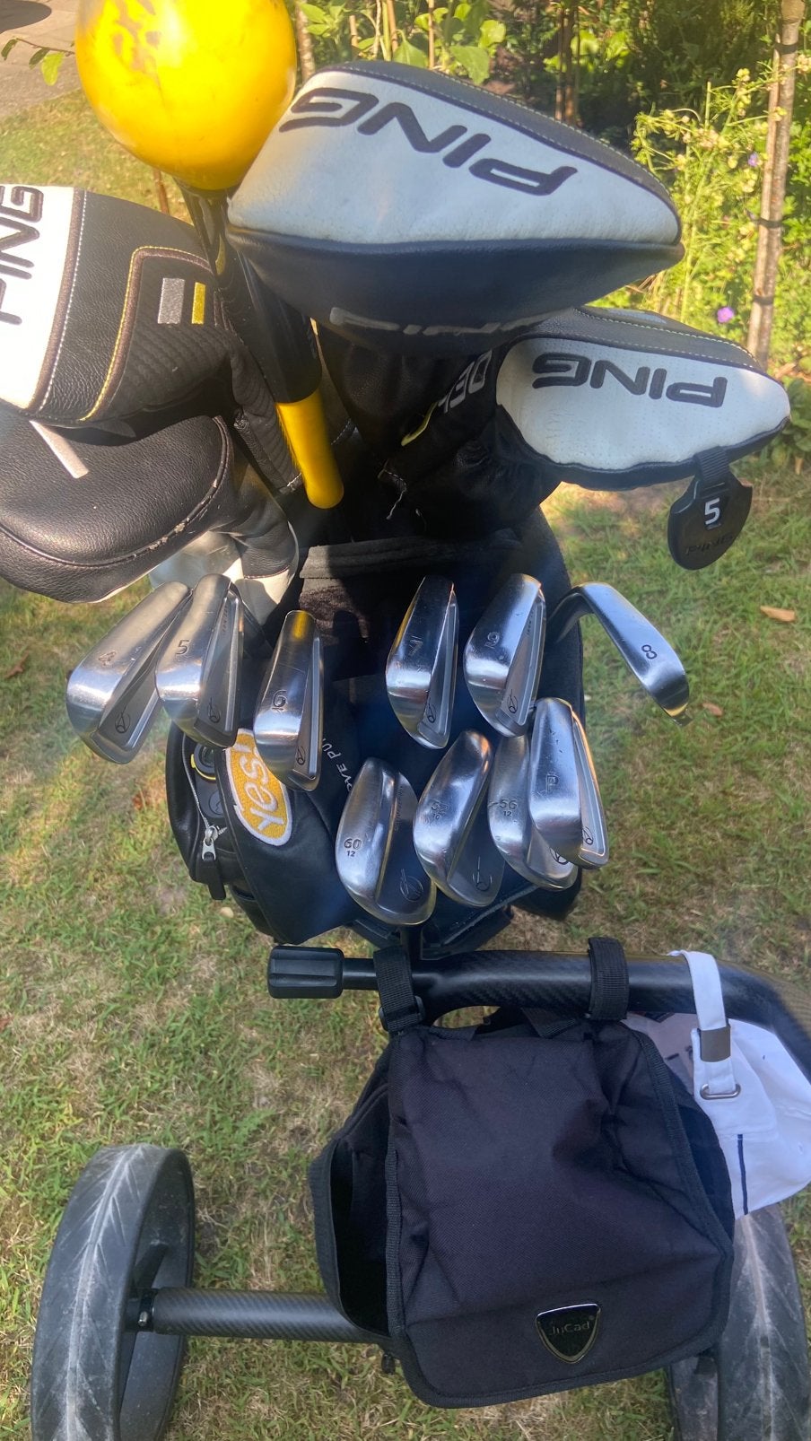 Golftas hybride full grain leather topmerk BIG MAX, Sport en Fitness, Golf, Ophalen of Verzenden, Nieuw, Tas, Overige merken