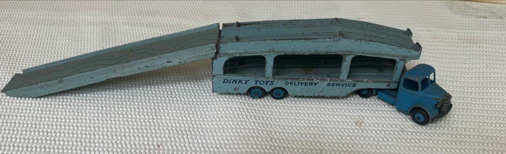 Dinky Toys Delivery Service Truck met Oprit - Vintage, Hobby en Vrije tijd, Modelbouw | Auto's en Voertuigen, Gebruikt, Truck