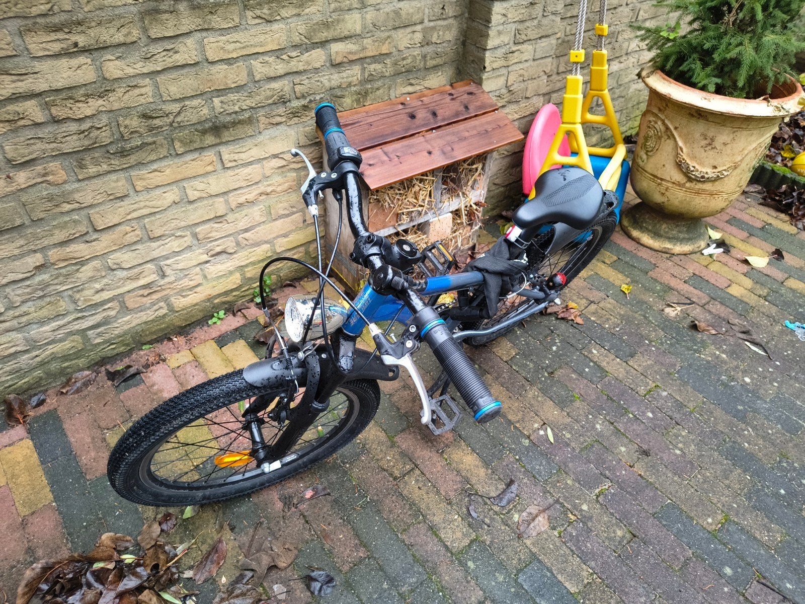 Fuego kinderfiets 20 inch - Blauw, Fietsen en Brommers, Fietsen | Kinderfietsjes, Ophalen, 20 inch of meer, Gebruikt, Velgrem