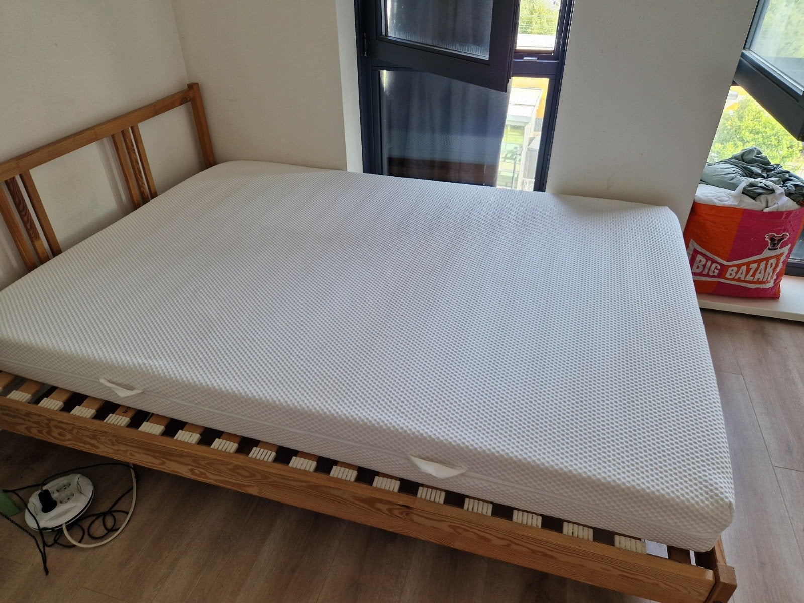MOET WEG! Ikea ÅBYGDA Foammatras 140x200 cm, en nog meer, Ophalen, Tweepersoons, 140 cm, Zo goed als nieuw
