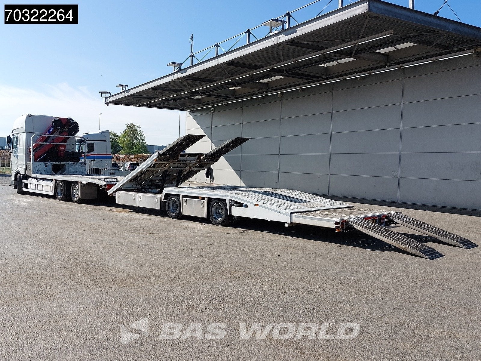 DAF XF XF 530 6X2 NL-Combi HMF 1120 K-RC Kran Crane Transpor, Auto's, Vrachtwagens, Automaat, Stoelverwarming, Euro 6, Wit