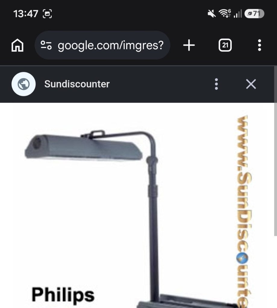 Philips zonnehemel, Ophalen, Gebruikt