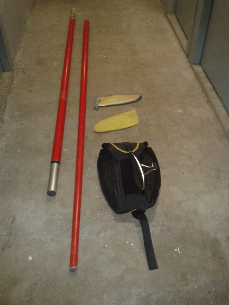 Oude Windsurfset, Watersport en Boten, Ophalen, Gebruikt, Complete set, Met mast