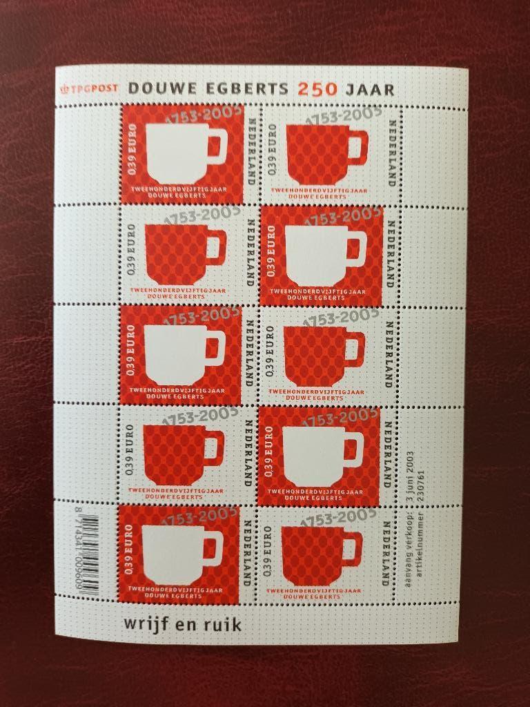 NVPH V2192-93 > Douwe Egberts uit 2003 > Luxe postfris> Kijk, Postzegels en Munten, Verzenden, Na 1940, Postfris