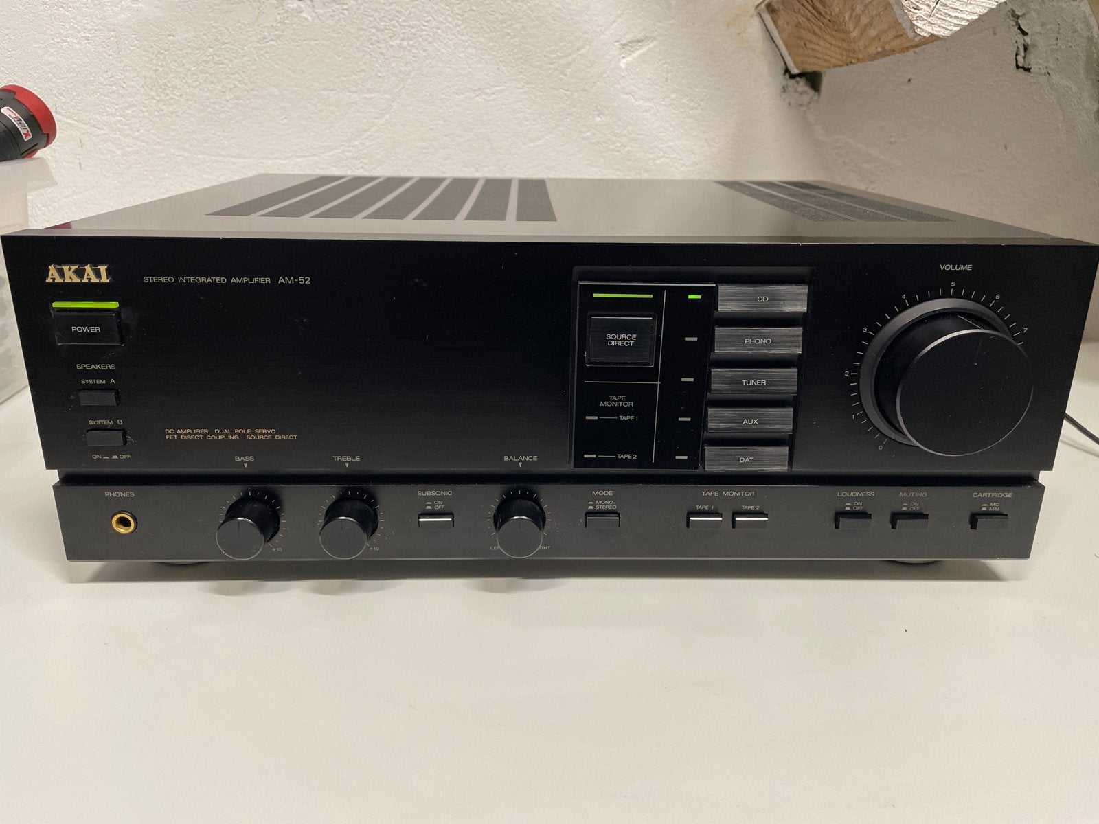 Akai AM-52 Stereo Geïntegreerde Versterker, Ophalen of Verzenden, Zo goed als nieuw, Overige merken