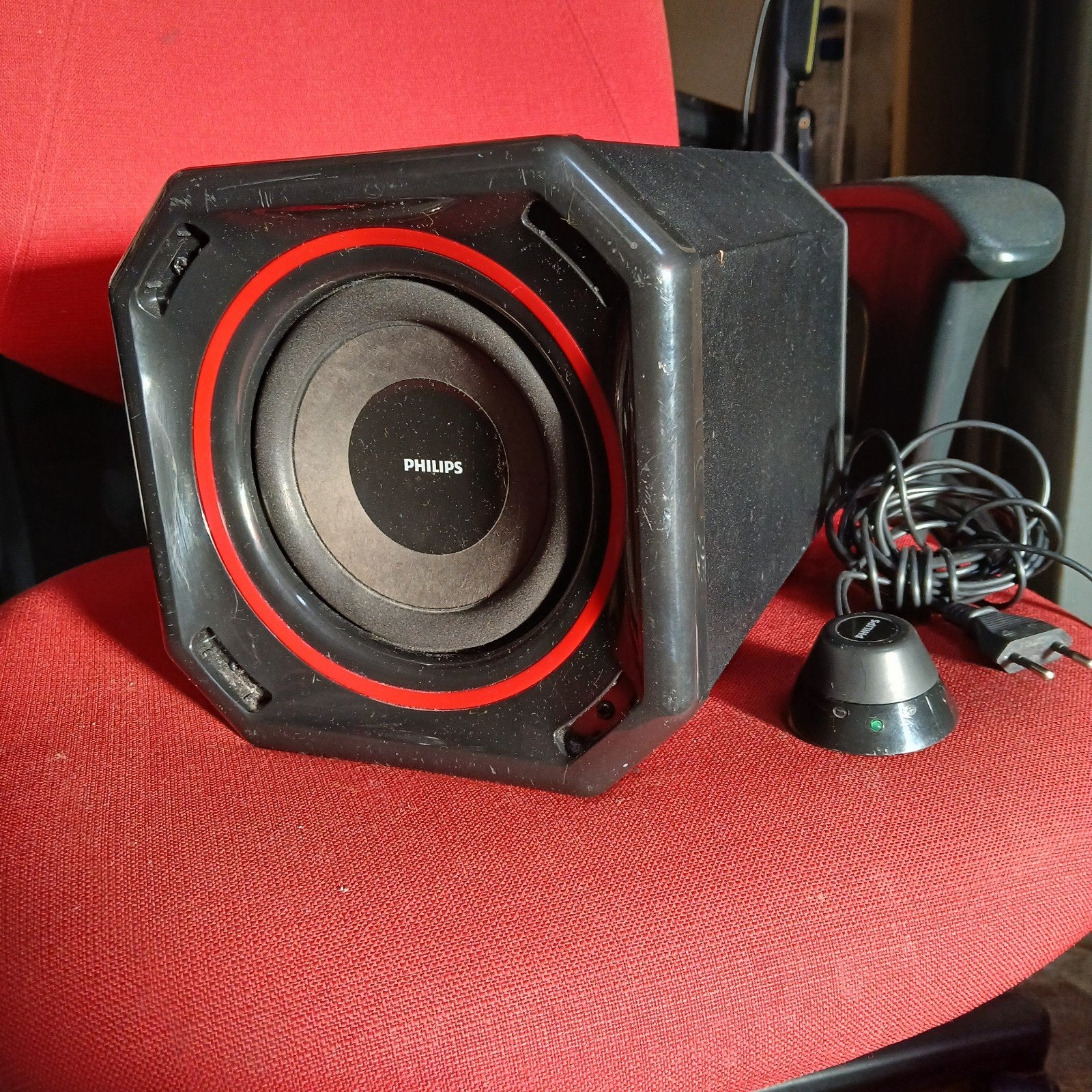 Philips SPA5300/10 Subwoofer - Krachtige Bass, Philips, Gebruikt, Subwoofer, Ophalen of Verzenden