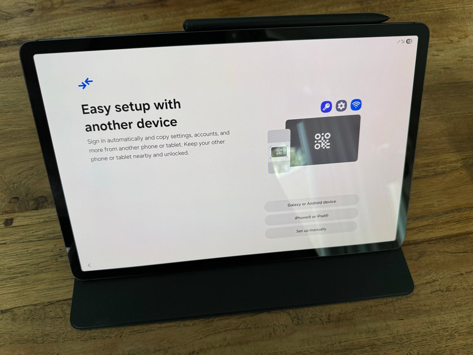 Samsung Galaxy Tab S8+ 5G 256GB (SM-X806B) met Samsung Cover, Computers en Software, Android Tablets, Ophalen, 12 inch, Zo goed als nieuw