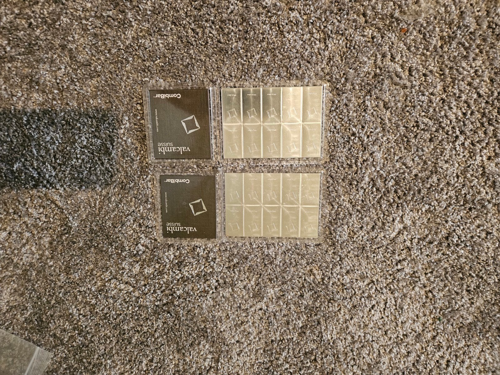 Valcambi CombiBar 10x10 gram zilverbaar (2 stuks), Ophalen of Verzenden, Zilver