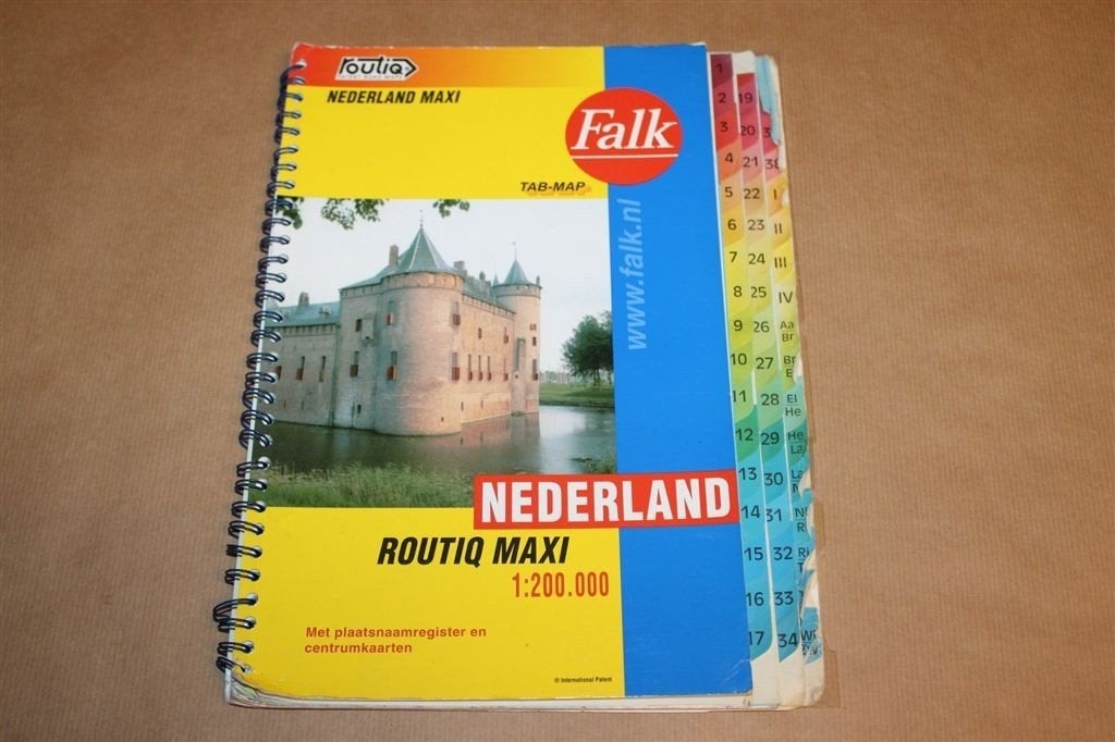 Falk Nederland Routiq Maxi — Wegenatlas 1:200.000, Gelezen, Ophalen of Verzenden, Landkaart, 1800 tot 2000