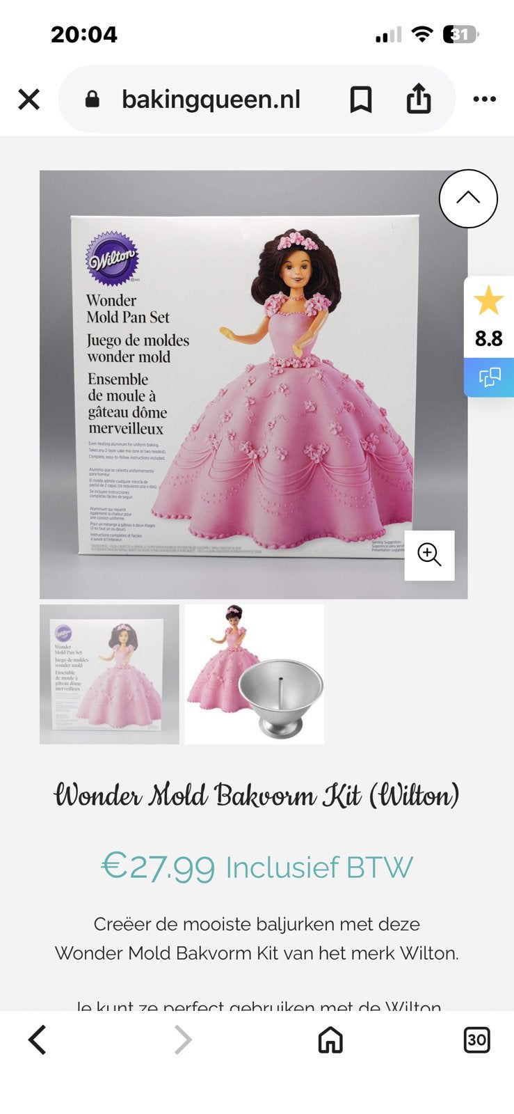 Barbietaart maken, Ophalen of Verzenden, Zo goed als nieuw, Barbie