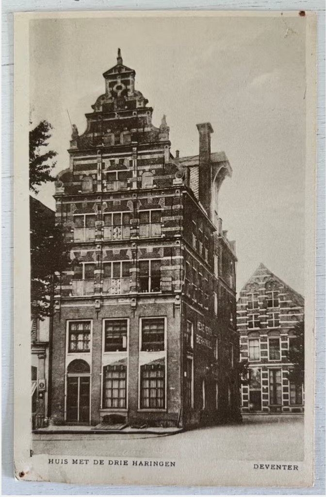 Oude Ansichtkaart - Deventer - Huis met de drie haringen, Ophalen of Verzenden, Voor 1920, Ongelopen, Overijssel