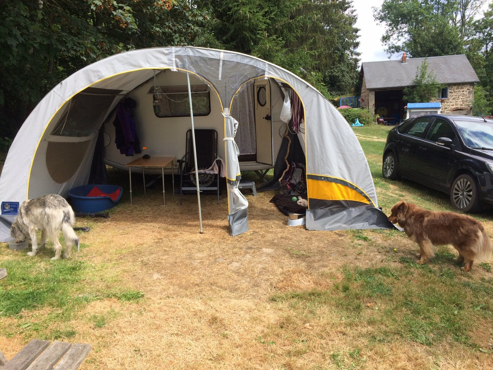Herzog voortent voor T@b320 S, Caravans en Kamperen, Ophalen of Verzenden, Gebruikt