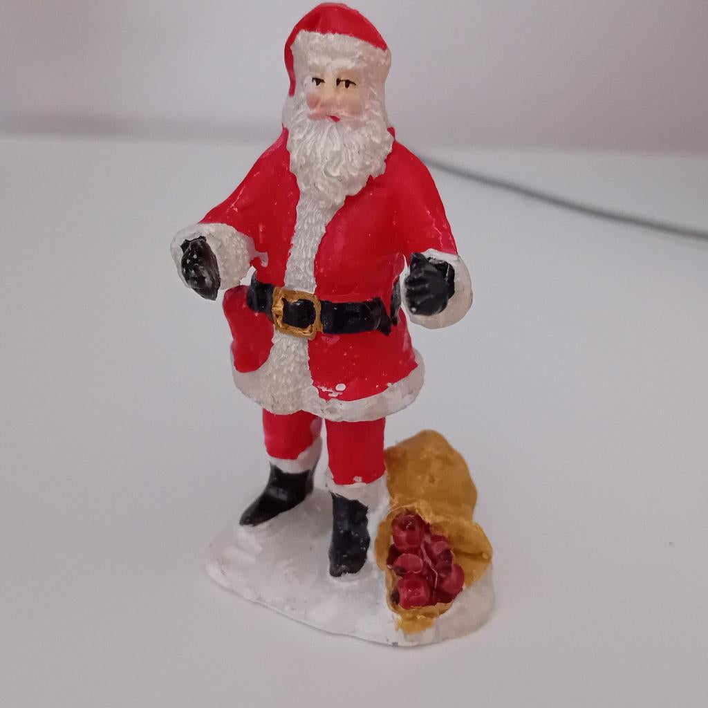 Kerstfiguur Kerstman nr 3 voor Kerstdorp, Ophalen of Verzenden