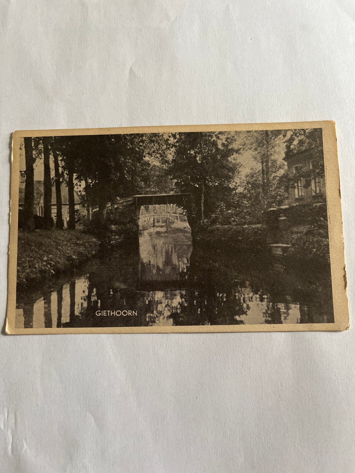 Ansichtkaart Giethoorn - Gelopen 1949, Verzenden, 1940 tot 1960, Gelopen, Overijssel