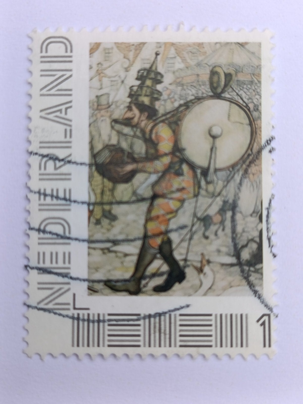 Persoonlijke postzegel Anton Pieck, Ophalen of Verzenden, Na 1940, Gestempeld