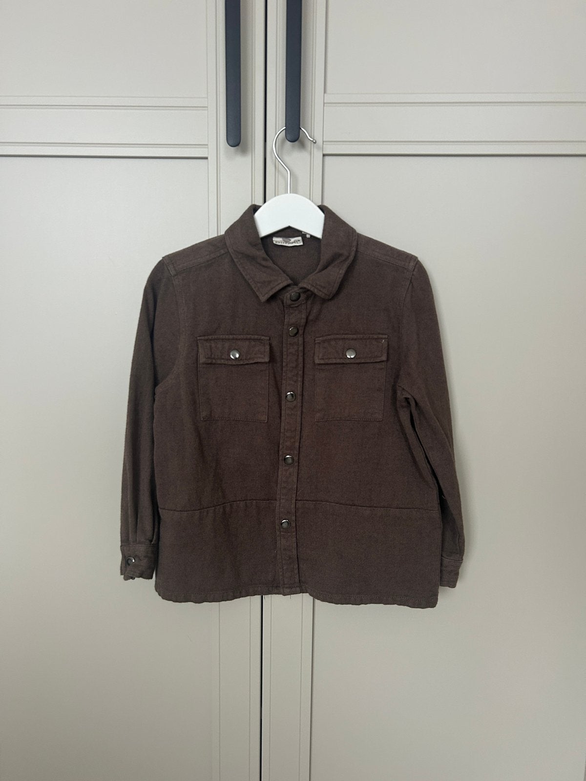 En Fant overhemd blouse donkerbruin maat 110, Ophalen of Verzenden, Zo goed als nieuw, Jongen, Overhemd of Blouse