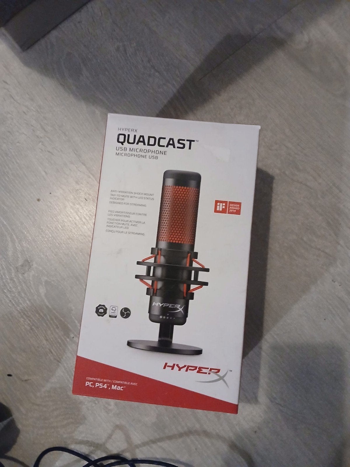 HyperX QuadCast USB Microfoon - Ideaal voor Streaming, Muziek en Instrumenten, Microfoons, Ophalen