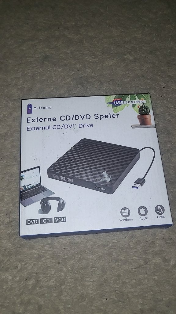 Externe  brander/cd/dvd speler, Computers en Software, Optische drives, Ophalen of Verzenden, Nieuw, Cd, MacOS