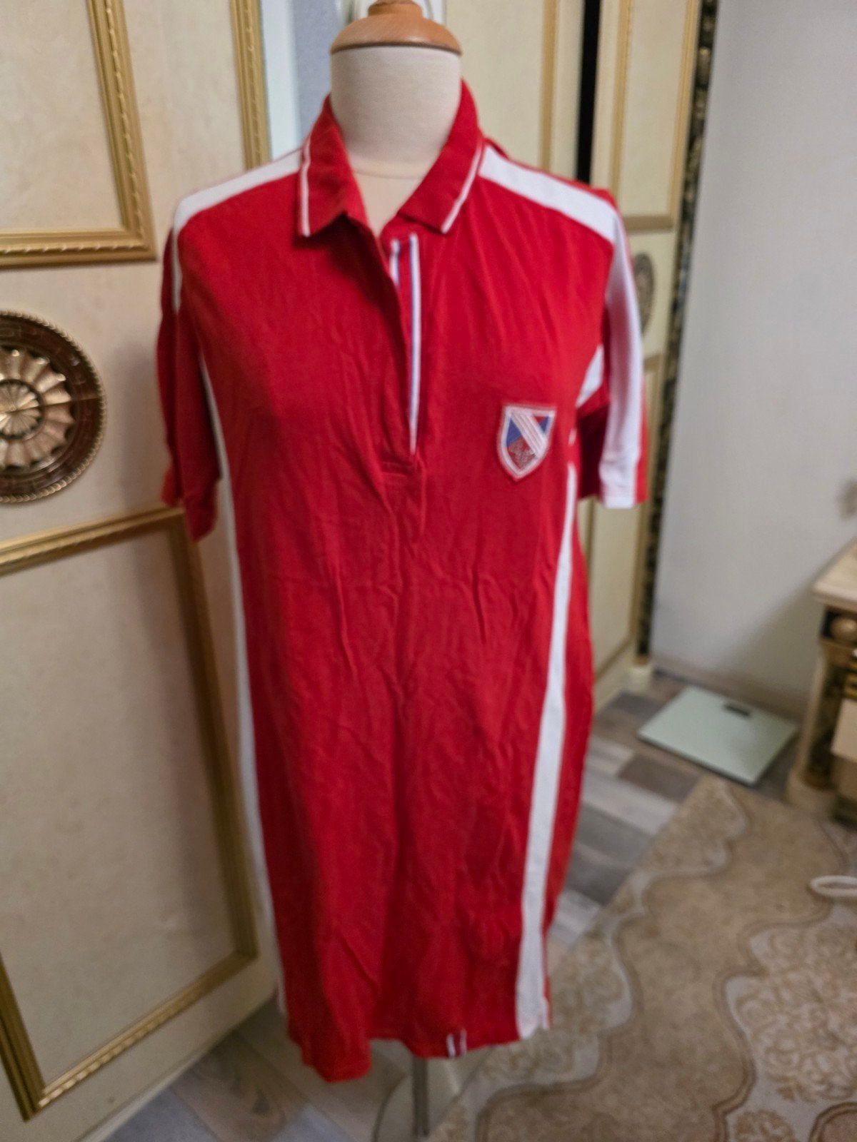 Polo jurk, Ophalen of Verzenden, Zo goed als nieuw, Maat 46/48 (XL) of groter, Blauw