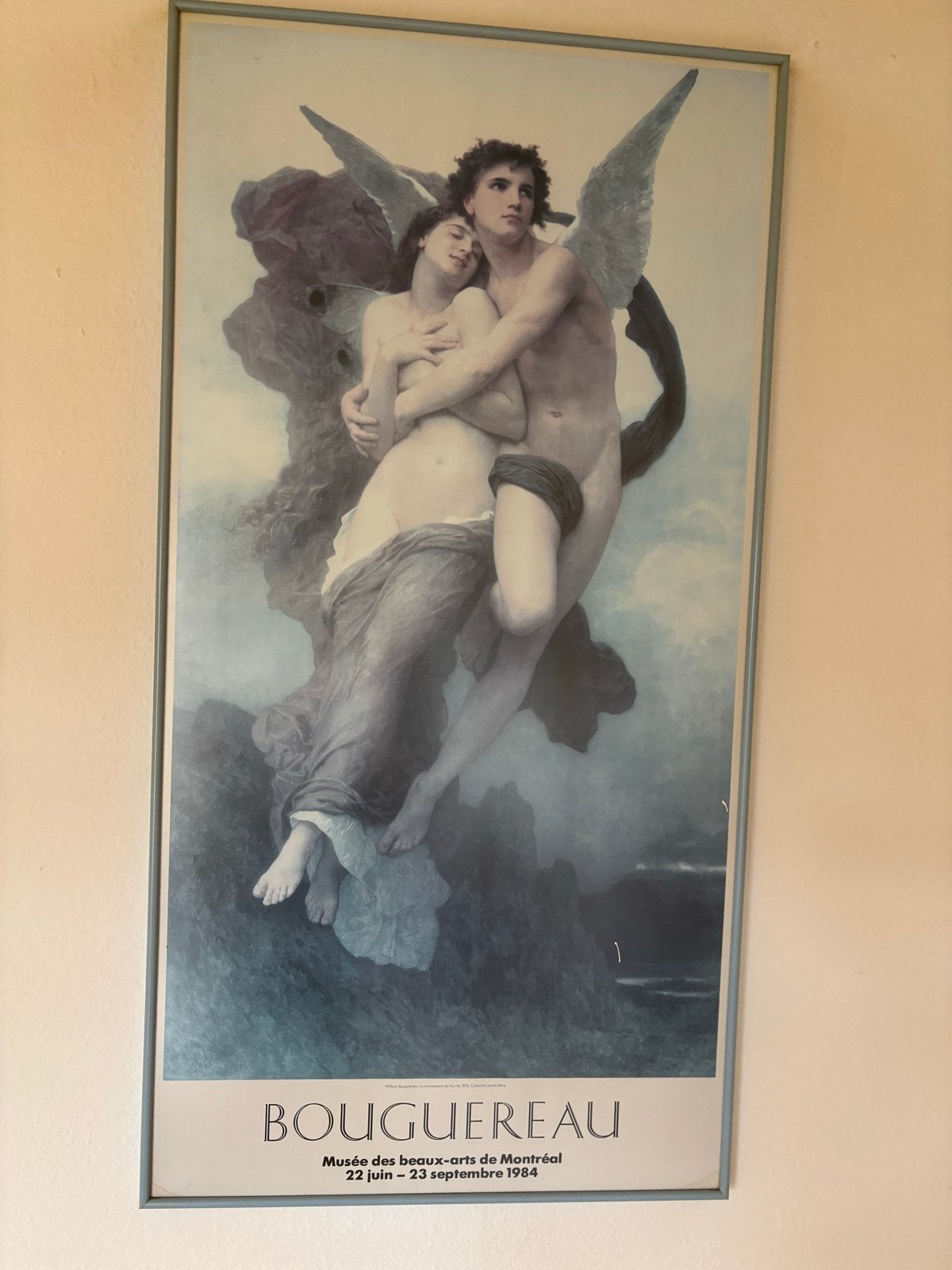 Bouguereau: De ontvoering van Psyche - Klassieke kunstprint, Portret of Personen, Ophalen of Verzenden, Klassiek, Print