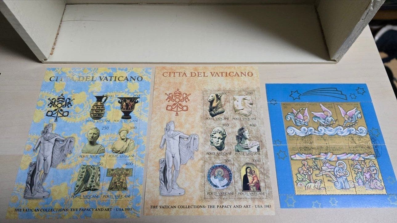 Vaticaanstad Postzegels: Kerstmis en Kunst Collectie, Ophalen of Verzenden