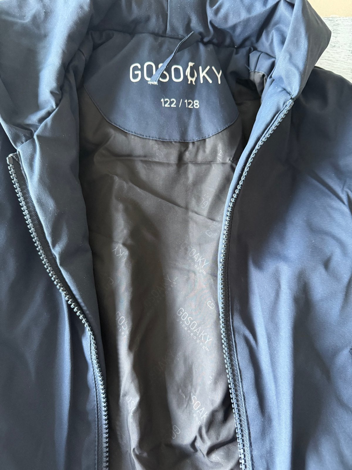 GOSOAKY regenjas maat 122/128, Ophalen of Verzenden, Gebruikt, Jongen of Meisje, Jas