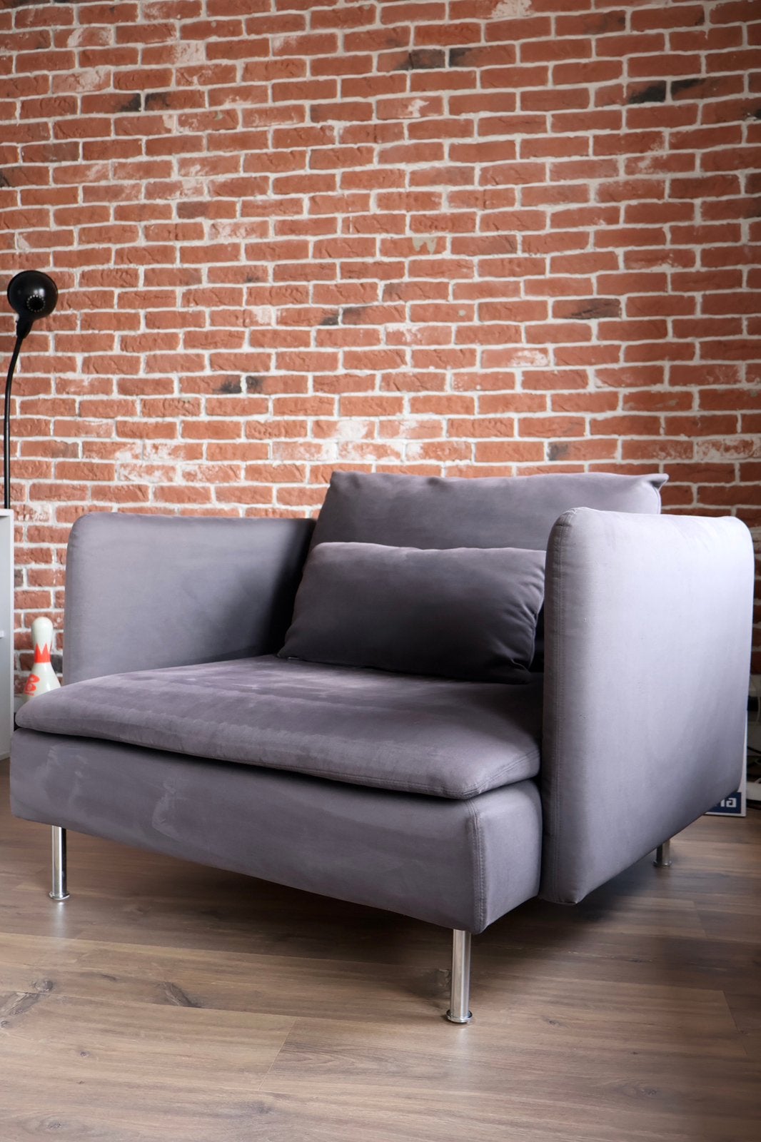 Ikea Söderhamn fauteuil antraciet, Ophalen, Gebruikt, 75 tot 100 cm, 100 tot 125 cm