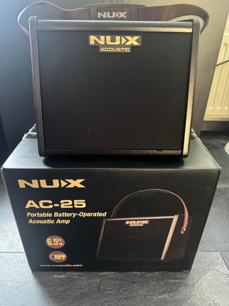 NUX AC-25 Draagbare Akoestische Versterker met Bluetooth, Ophalen, Nieuw, Gitaar, Minder dan 50 watt