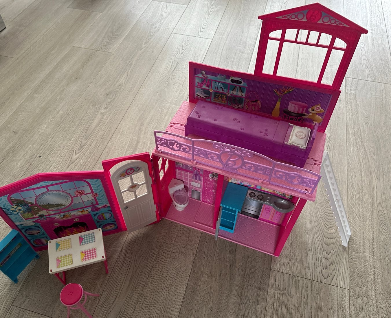 Barbie Droomhuis - Opvouwbaar, Ophalen of Verzenden, Gebruikt, Barbie