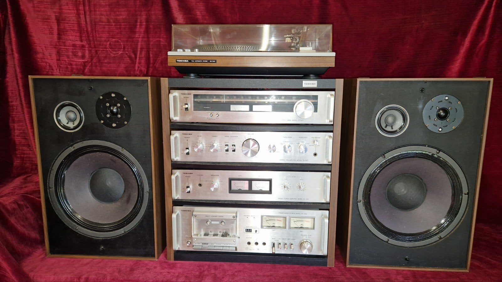Complete Toshiba 330 stereo set uit 1977, Ophalen of Verzenden, Speakers, Overige merken