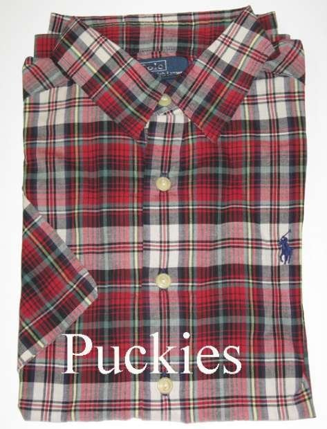 Rood geruit Ralph Lauren overhemd maat 140/146 *NIEUW*, Overhemd of Blouse, Nieuw, Ophalen of Verzenden, Jongen