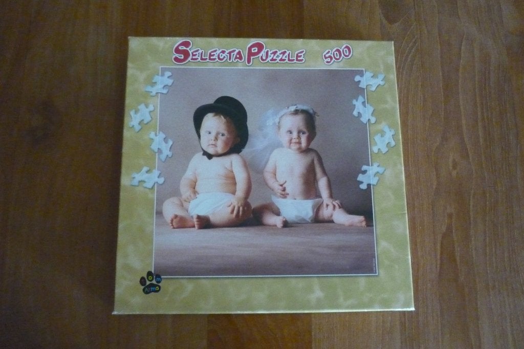 Selecta '' BRUIDSPAARTJE '' 500 stukjes., Hobby en Vrije tijd, Denksport en Puzzels, Ophalen, 500 t/m 1500 stukjes, Gebruikt, Legpuzzel