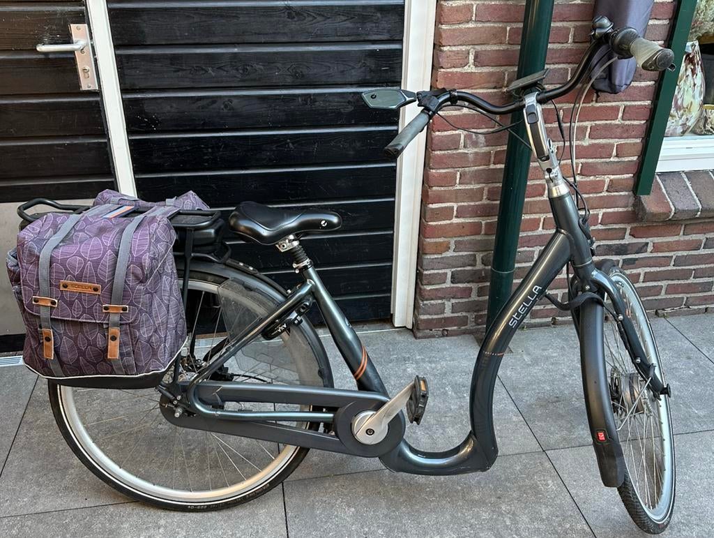 Elektrische seniorenfiets Lage instap Stella Nantes grijs, Fietsen en Brommers, Elektrische fietsen, Minder dan 47 cm, Ophalen