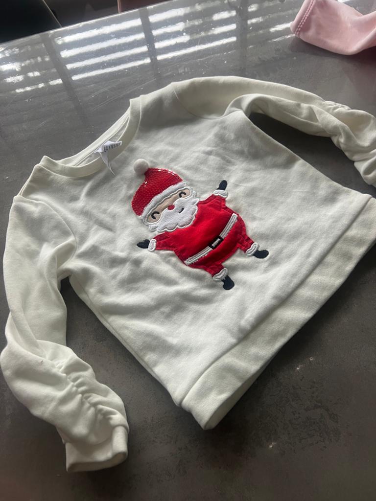 Palomino Kersttrui met Kerstman (maat 98), Kinderen en Baby's, Kinderkleding | Maat 98, Ophalen of Verzenden, Zo goed als nieuw
