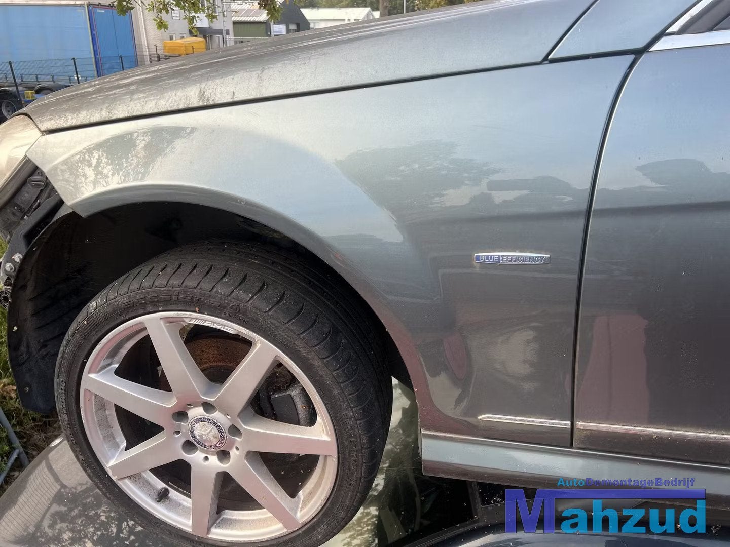 MERCEDES W204 S204 Groen 779 links voorscherm 2011-2013, Gebruikt, Mercedes-Benz AG, Mercedes-Benz, Voor